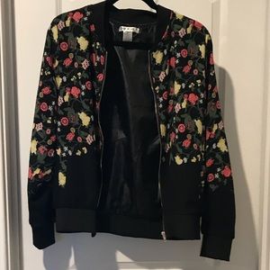 Floral Bomber Jacket